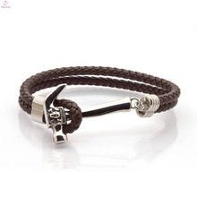 Customised Hammer Leather Rope Wrap Bracelet For Men